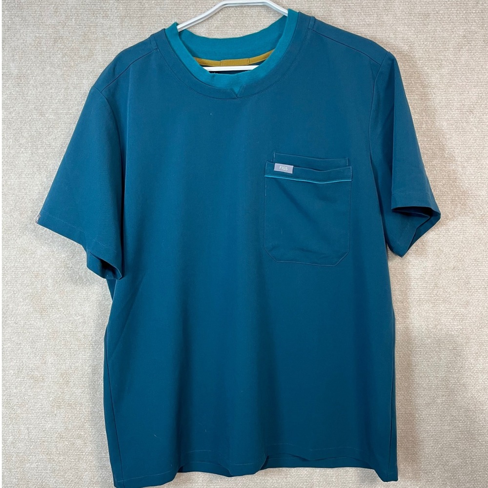 Figs Men's Caribbean Blue Shirt